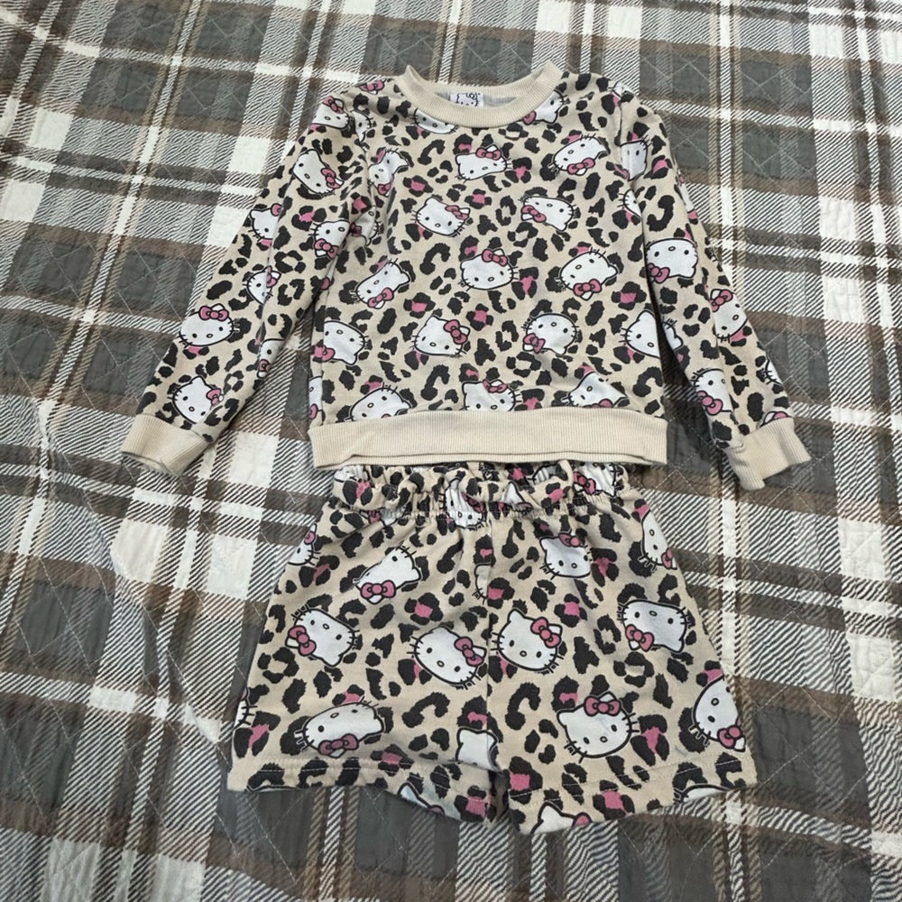 Hello Kitty Pink and Cream Pajama Set
